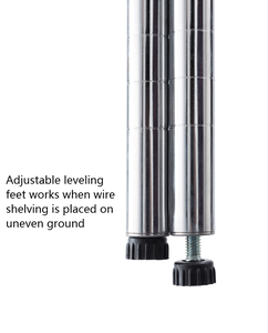 14 "ד x 36" w x 79 "שעה מסחרי 5 חוט מתכת מדף רב תפקודי חדר אמבטיה חדר אמבטיה חדר שינה רשת מדפים - Product Image 3