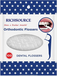 Hilo dental Ortho al por mayor PTFE y caja de plástico con sabor a menta hilo dental PLA encerado para limpieza dental - Product Image 5