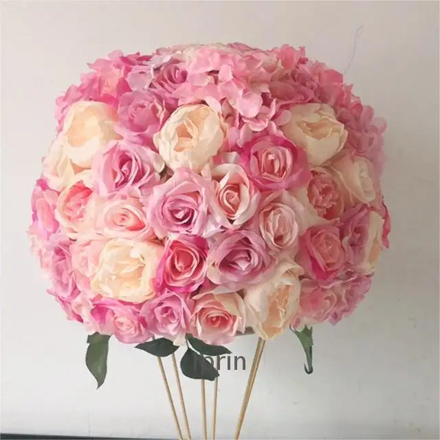 Prix usine Marque boule de fleurs artificielles nouvelle boule de fleurs 80cm boule de fleurs blanches