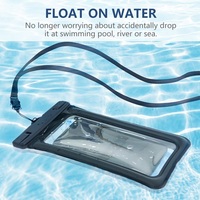 Pochette étanche flottant pour téléphone portable, sacoche à Air, sac de natation sec, pochette en vinyle transparent, imperméable