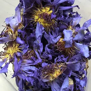 HO4009 Lan lian hua Großhandel getrocknete offene blaue Lotusblumen zu verkaufen