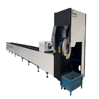 Machine de découpe laser à fibre Shandong 6000W, longueur 6m, à deux mandrins, à biseau zéro, pour la découpe de tubes ronds et carrés
