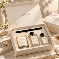 Service OEM ODM AIKUN, boîte-cadeau personnalisée de luxe à étiquette privée, ensemble diffuseur de parfum d'intérieur longue durée