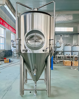 Réservoir de fermentation de 1000 L en acier inoxydable SUS 304, fermentateur à double enveloppe, unité conique, équipement de brassage de bière artisanale, réservoir de stockage