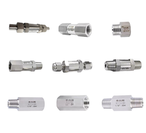 Kiểm tra van 1/2 Ống thép không gỉ <span class=keywords><strong>SS304</strong></span> 6000 PSI áp lực cao không trở lại van khí mùa xuân kiểm tra van - Product Image 1