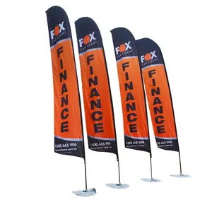 Custom Flag Class Feather Flags Booth Beach Flex Banner Stand Blade Knife Pole Advertising Teardrop Hanging Banner Flag