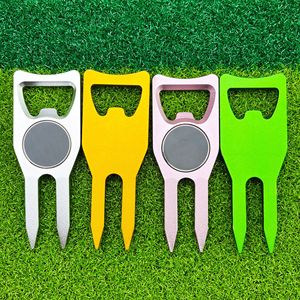 Kit de fourches de golf en alliage d'aluminium avec marqueur de balle magnétique et clip pour chapeau, pour usage extérieur, motif magnétique robuste - Product Image 3