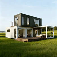 Cabine conteneur préfabriquée commerciale résistante aux intempéries et respirante, maison modulaire écologique mobile, villa moderne, bureau à domicile, chambre