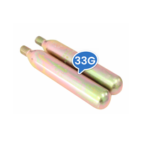 Cartouche CO2 min 33g 12g17g 24g 55g 60g bouteille de gaz CO2 jetable filetée Cilindro pour gilet de sauvetage gonflable PFD