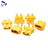 Conector de placa PCB Amass XT30PW de alta calidad, Mini potencia Horizontal 30A, enchufe de baja temperatura de 2 pines, conectores PCB de ángulo recto XT30PW