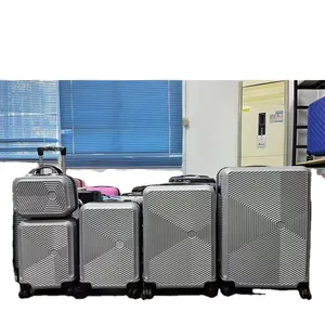 12/14/20/24/28 pollici Spinner Hardshell leggero TSA lucchetto nero 5 pezzi bagaglio da viaggio Set valigia