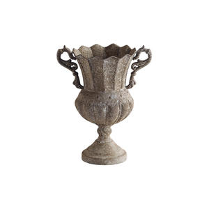 Pot de fleurs vintage en pierre, jardinière d'extérieur, urne décorative artisanale pour plantes et verdure - Product Image 5