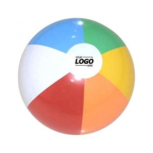 Ballons de plage gonflables brillants arc-en-ciel - Jouets pour fêtes aquatiques d'été pour enfants et adultes - Ballons gonflables colorés pour s'amuser à la plage - Product Image 1