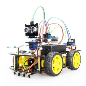 TSCINBUNY 4WD電子スマートロボットカーキットチュートリアル付きステムロボットキット<span class=keywords><strong>Arduino</strong></span>プロジェクト用 - Product Image 3