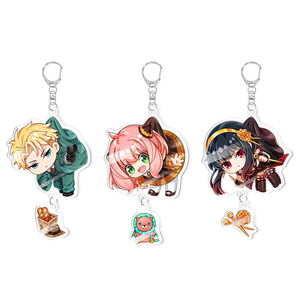 Porte-clés en acrylique 6CM <span class=keywords><strong>SPY</strong></span> <span class=keywords><strong>FAMILY</strong></span> Anime, figurines de personnages de cosplay, accessoires décoratifs, articles de collection, cadeaux, vente en gros - Product Image 1