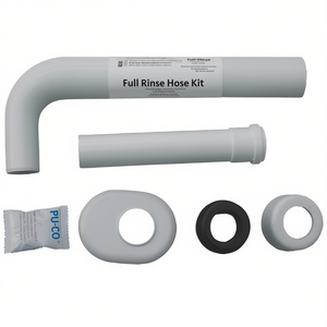Kit de manguera de descarga completa con tubo en ángulo y juntas para instalación de plomería - Product Image 2