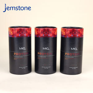 Boîte d'emballage cylindrique en carton kraft pour capsules de thé en vrac de qualité alimentaire, design personnalisé, recyclable, tube en papier pour poudre de protéines - Product Image 3