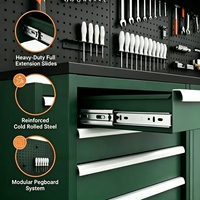 Armoire à outils en acier robuste à 12 tiroirs personnalisable OBM/OEM, style européen moderne, serrure à clé, capacité de charge de 1000 kg, antirouille