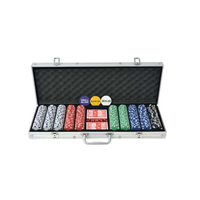 Boîte de rangement pour jeux de cartes et dés en similicuir, gaufrage, pelliculage mat, matériaux recyclés, emballage pour jetons de poker (rigide, personnalisable)