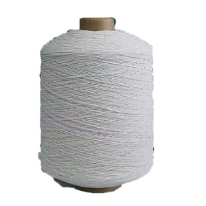 yarn manufacturer supplier raw white or black or dyed latex elastic covered rubber thread yarn 90# 150D