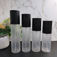 Flacon pompe à lotion en PET épaissi 100ml 120ml 130ml 150ml Emballage cosmétique pour soins de la peau avec étiquette personnalisée en sérigraphie