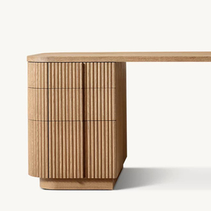 Country-style American-style Simple Home Study <strong>Desk</strong>, Home Villa Apartment Study <strong>Desk</strong>, Retro Creative Solid Wood Office <strong>Desk</strong> - Product Image 3