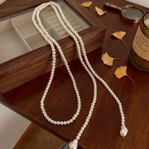 Women's Long Pearl Necklace Imitation Pearl Round Sweater Chain Multi Layer Gift Fashion Jewelry - Product Image 2