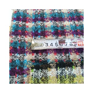 Tissus en <span class=keywords><strong>laine</strong></span> 20% <span class=keywords><strong>laine</strong></span> 80% polyester tissu <span class=keywords><strong>à</strong></span> carreaux coloré pour manteaux chics - Product Image 6