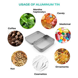 Caja Metálica Rectangular para Bálsamo Limpiador, Caja de Embalaje Cosmético Vacía con Tapa con Bisagra, Caja con Bisagra para Dulces - Product Image 6