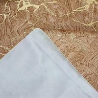 Tissu en velours sergé de luxe teint uni, résistant à la déchirure, à armure croisée, imprimé feuille d'or, pour la production de robes féminines
