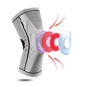 YIWU alta calidad Nylon compresión deporte con bisagras <span class=keywords><strong>rodillera</strong></span> ortopédica artritis ciclismo pierna soporte panal suave fútbol - Product Image 3