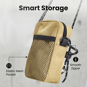 Nouveau sac bandoulière unisexe, un sac de rangement multifonctionnel de haute qualité pouvant contenir des fournitures artistiques, un téléphone portable et d'autres objets - Product Image 1