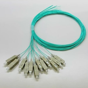 สายใยแก้วนำแสง OM3 LSZH 0.9 มม. 50/125 มัลติโหมด ซิมเพล็กซ์ แบบมัดรวม SC/UPC LC/UPC 12 เส้นใย ความยาว 1.5 ม. - Product Image 6