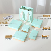 Boîte à tiroir en papier rigide avec logo personnalisé, emballage pour bijoux avec insert en mousse EPE pour bague, collier, boucles d'oreilles, bracelet