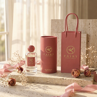 Flacons de parfum en verre personnalisés (30ml/50ml/100ml/20ml) avec pulvérisateur à pompe, papier spécial PP, revêtement UV, estampage à chaud, gaufrage, Fujian