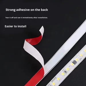 Tira de Luces LED Impermeables de 220V, 3 Metros, Autoadhesivas, Corte Libre de 10cm, Sin Controlador, 2835 SMD, 120 LED, Tiras de Luz Flexibles para Decoración - Product Image 4