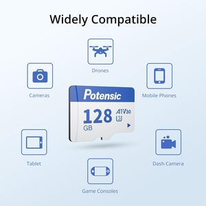 Potensic 128 Go Micro carte mémoire rapide 100 Mo/s vitesse de lecture matière plastique pour Drones <span class=keywords><strong>A1</strong></span> U3 <span class=keywords><strong>V30</strong></span> - Product Image 3