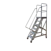 Plateforme de Travail Industrielle avec Escalier en Aluminium pour Automatisation, Plateforme de Transfert et d'Entretien