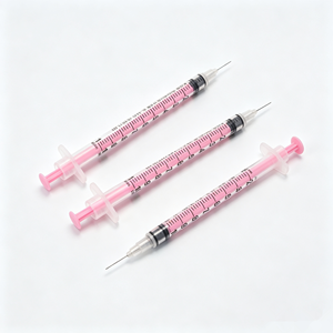 Jeringas de 31g, 100 Unidades, 8mm, Color Rosa, <span class=keywords><strong>con</strong></span> <span class=keywords><strong>Aguja</strong></span> Fija, Jeringas de Insulina de Color Rosa <span class=keywords><strong>con</strong></span> <span class=keywords><strong>Aguja</strong></span> Ultrafina - Product Image 3