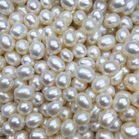 Vente en gros perles d'eau douce 3A demi-trou riz naturel blanc/rose/violet 3*5mm-7*11mm bijoux de forme ronde de différentes tailles