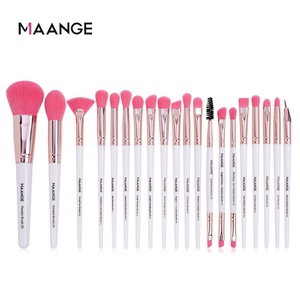 Per MAANGE Private Label di alta qualità pennelli trucco viso <span class=keywords><strong>bianco</strong></span> correttore di miscelazione pennelli uso all'ingrosso viso - Product Image 4