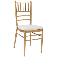 Chaise Chiavari en métal durable, empilable et écologique, idéale pour les mariages, les hôtels et les banquets – Échantillon gratuit, vente chaude