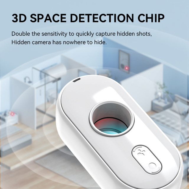 Hotel Anti-Spy Camera Detector Outdoor Mini Camera with Infrared Alarm ABS Material CE Certified Black Custom Logo