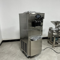 Máquina de Helado de Yogurt de Tres Sabores de Acero Inoxidable de Grado Alimenticio, Proveedor Chino Comercial, Gran Venta