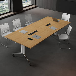 Đồ Nội Thất Văn Phòng Di Chuyển Bàn Với Bánh Phòng Hội Nghị Trung Tâm Học Tập Đào Tạo Gấp Bảng Với Bánh Xe - Product Image 1