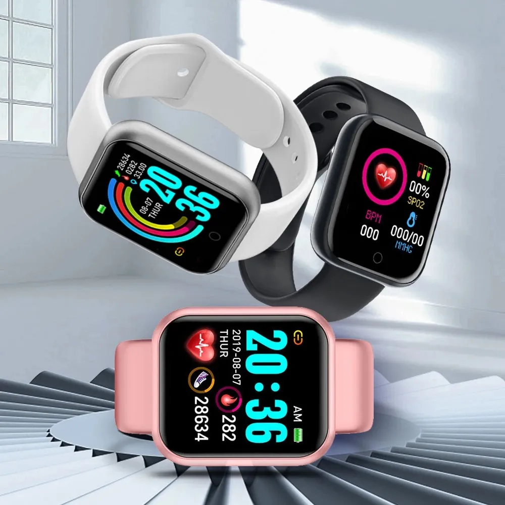 Умные часы D20, фитнес-трекер, спортивные часы, пульсометр, артериальное давление, Y68, умный Браслет для Android IOS