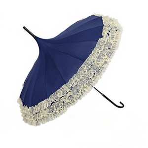 Parapluie pagode de luxe 16K, style droit, pour adultes, longue poignée en <span class=keywords><strong>dentelle</strong></span>, pour <span class=keywords><strong>mariage</strong></span>, utilisation en cas de pluie ou de soleil - Product Image 1