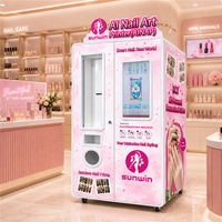 Kiosque automatique d'impression d'art sur ongles, distributeur automatique de produits de beauté sans personnel pour centres commerciaux et commerces de détail