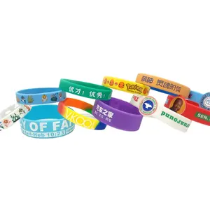 Festival Silica Gel Wristband Entertainment Party Children Adult Color Silicon Wrist Bands Custom Logo