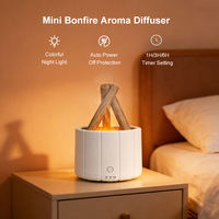 Diffuseur d'huiles essentielles 3D Aromacare, portable, mini, USB, effet feu de camp, flamme colorée, aromathérapie